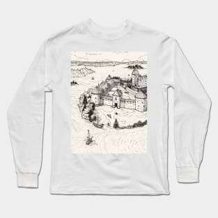 Trakai Island Castle Lithuania Gothic Architecture Travel Art Long Sleeve T-Shirt